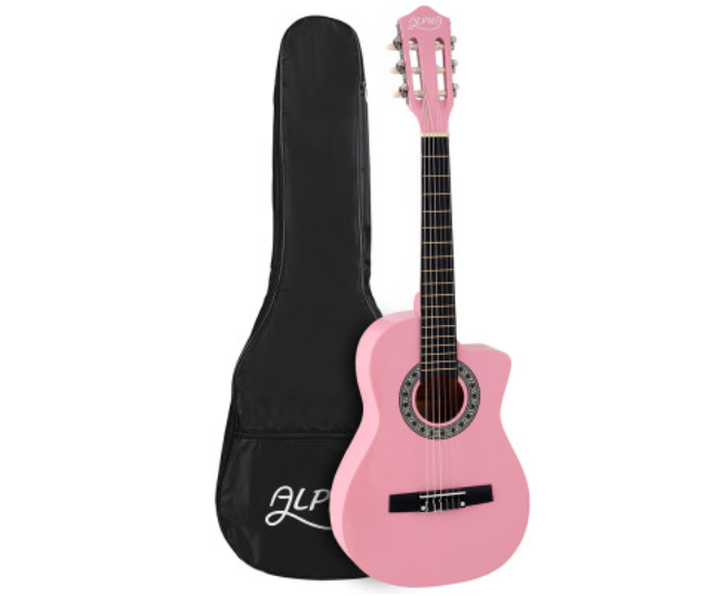 Kids Guitar: Acoustic Children's Guitar for Music Beginners - Ideal Gift for 5 Year Olds - Pink & Blue Options