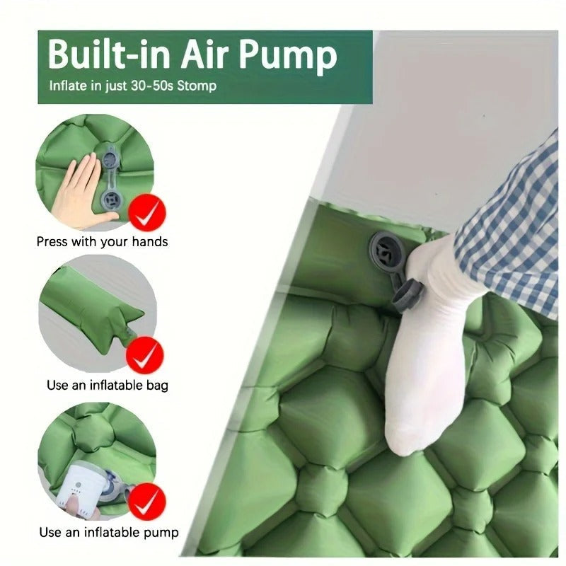 Inflatable Camping Mattress | Lightweight, Waterproof & Ergonomic Design for Outdoor Adventures