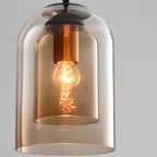 LED Pendant Lamp - Modern Adjustable Fixture with Clear Glass Shade for Kitchen & Dining Room Lighting