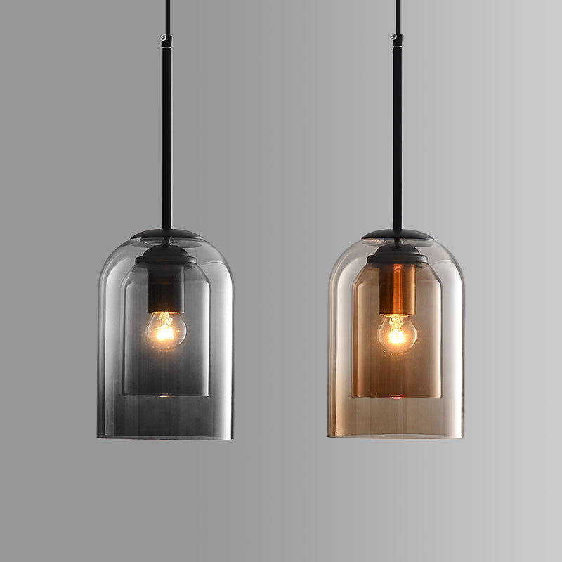 LED Pendant Lamp - Modern Adjustable Fixture with Clear Glass Shade for Kitchen & Dining Room Lighting