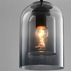 LED Pendant Lamp - Modern Adjustable Fixture with Clear Glass Shade for Kitchen & Dining Room Lighting