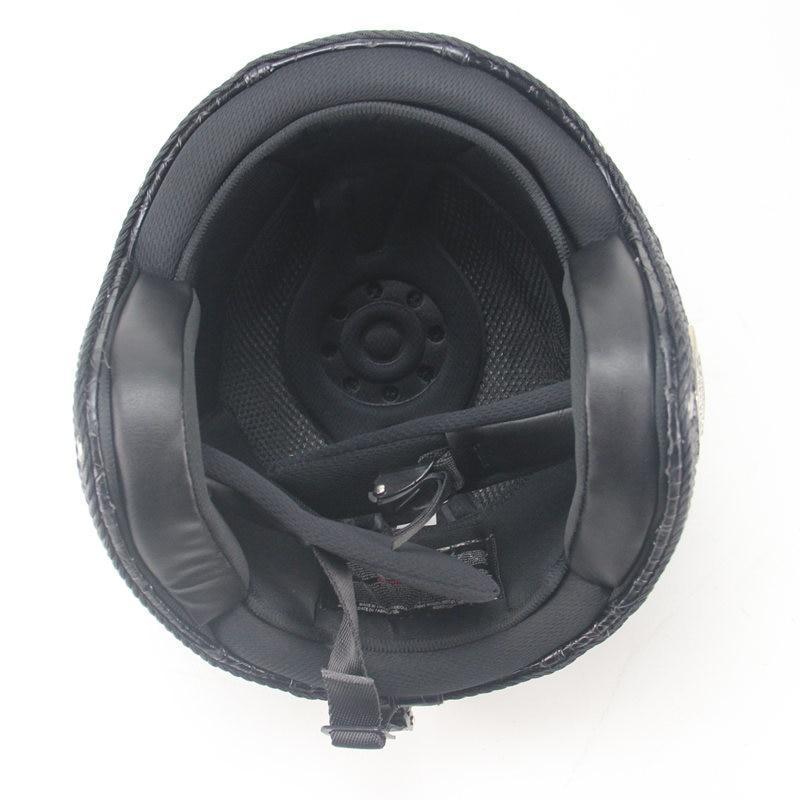 Retro Vintage Motorcycle Helmet | Lightweight ABS with Goggles & Removable Mask for Cruisers, Touring, and Scooter Riders