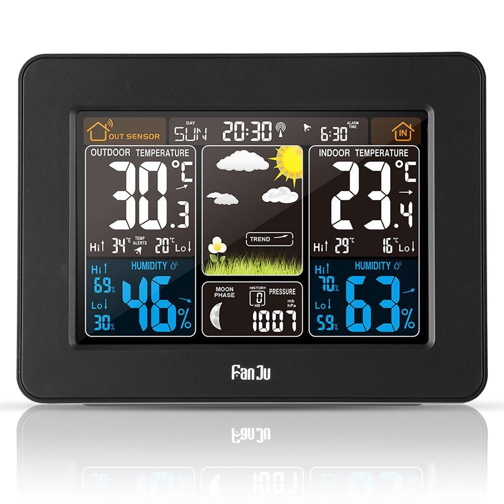 Personal Home Weather Station | Wireless Indoor/Outdoor Temperature & Humidity Monitoring for Home & Office Use