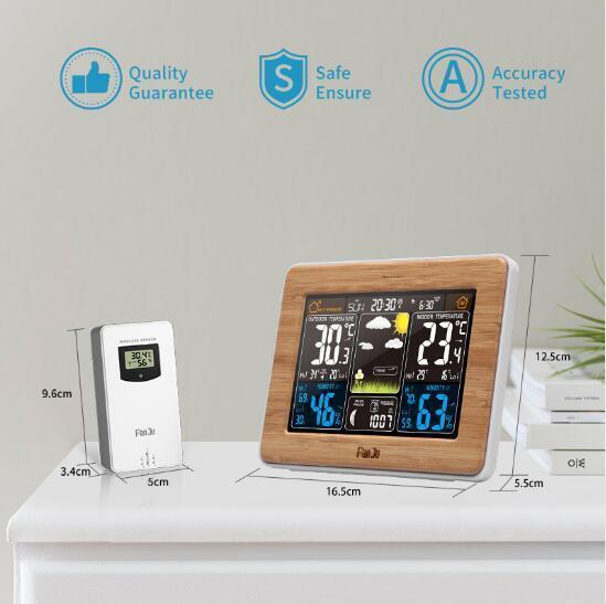 Personal Home Weather Station | Wireless Indoor/Outdoor Temperature & Humidity Monitoring for Home & Office Use