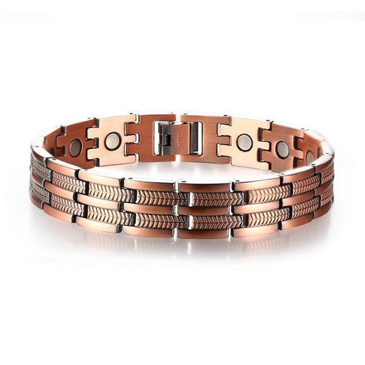 Men's Copper Therapy Bracelet - Pain Relief For Arthritis And Carpal Tunnel