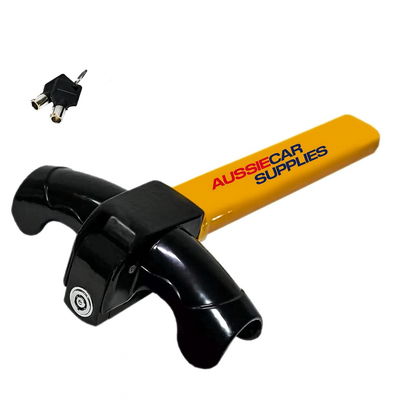 Universal Car Steering Wheel Lock | T-Bar Immobilizer for Maximum Security & Theft Prevention