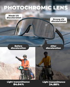 Cycling Sunglasses | Photochromic, UV400 Protection & Anti-Fog for Outdoor Sports
