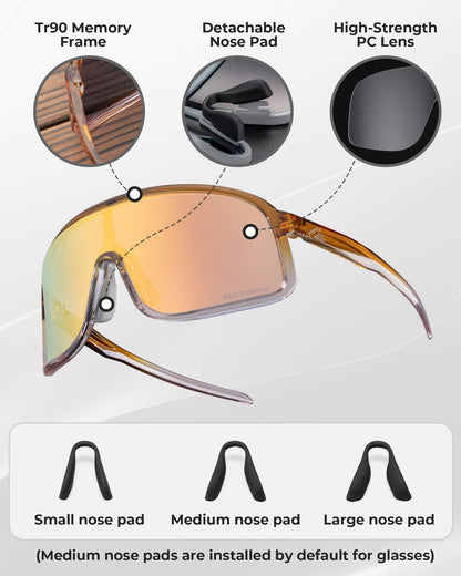 Cycling Sunglasses | Photochromic, UV400 Protection & Anti-Fog for Outdoor Sports