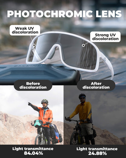 Cycling Sunglasses | Photochromic, UV400 Protection & Anti-Fog for Outdoor Sports