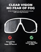 Cycling Sunglasses | Photochromic, UV400 Protection & Anti-Fog for Outdoor Sports