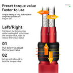 Adjustable Torque Wrench Set | 72-Tooth, 2-24 Nm Precision for Bicycle, Motorcycle & E-Scooter Maintenance