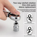 Adjustable Torque Wrench Set | 72-Tooth, 2-24 Nm Precision for Bicycle, Motorcycle & E-Scooter Maintenance