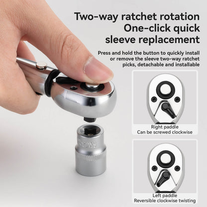 Adjustable Torque Wrench Set | 72-Tooth, 2-24 Nm Precision for Bicycle, Motorcycle & E-Scooter Maintenance