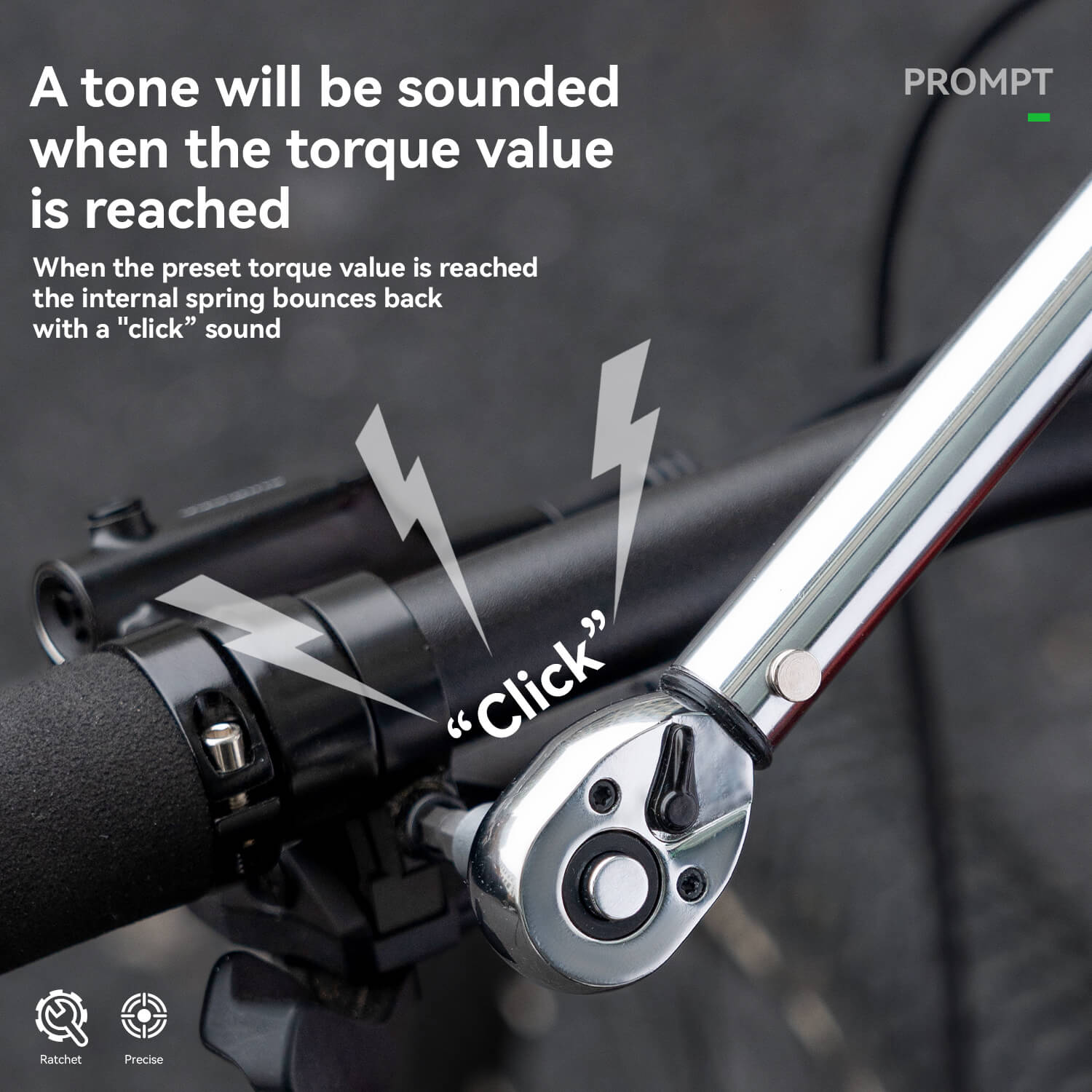 Adjustable Torque Wrench Set | 72-Tooth, 2-24 Nm Precision for Bicycle, Motorcycle & E-Scooter Maintenance