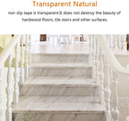 Non Slip Stair Treads with Adhesive - Anti Slip Tread Covers for Safe Indoor Steps & Stairs Protection