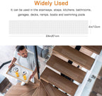 Non Slip Stair Treads with Adhesive - Anti Slip Tread Covers for Safe Indoor Steps & Stairs Protection
