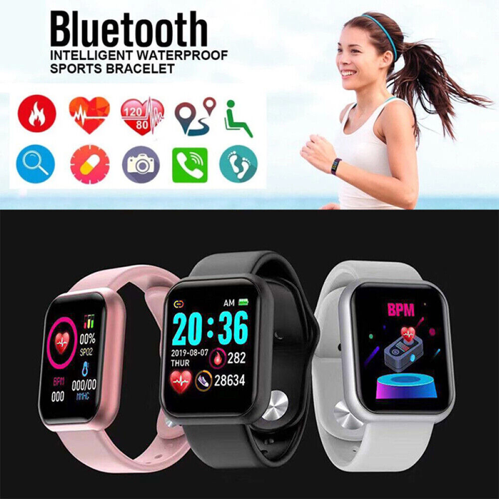 Health Watch | Waterproof Fitness Tracker with Heart Rate, Step Counter & Diet Monitoring for Health Management