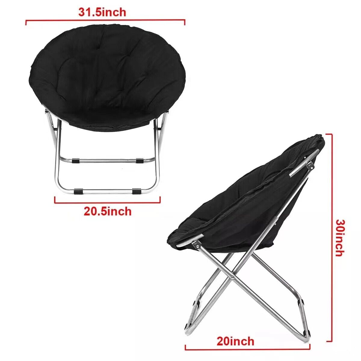 Padded Folding Camping Chair | Lightweight, Durable & Space-Saving for Outdoor Festivals and Garden Use