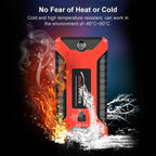 99800mAh Portable Car Jump Starter | Waterproof, Fast Charging & Ideal for 12V Vehicles and Outdoor Use