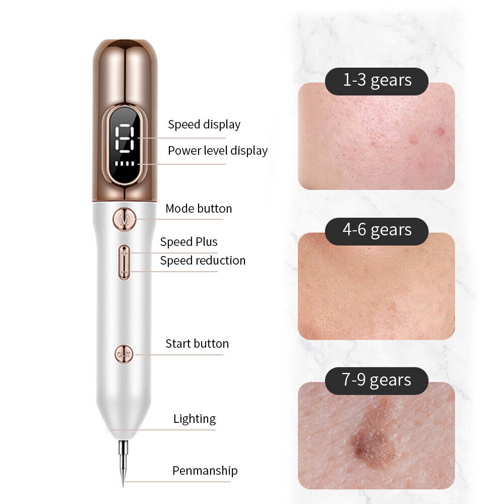Plasma Pen for Skin Tag, Mole & Wart Removal | 9 Intensity Levels, Bloodless & User-Friendly for At-Home Treatments