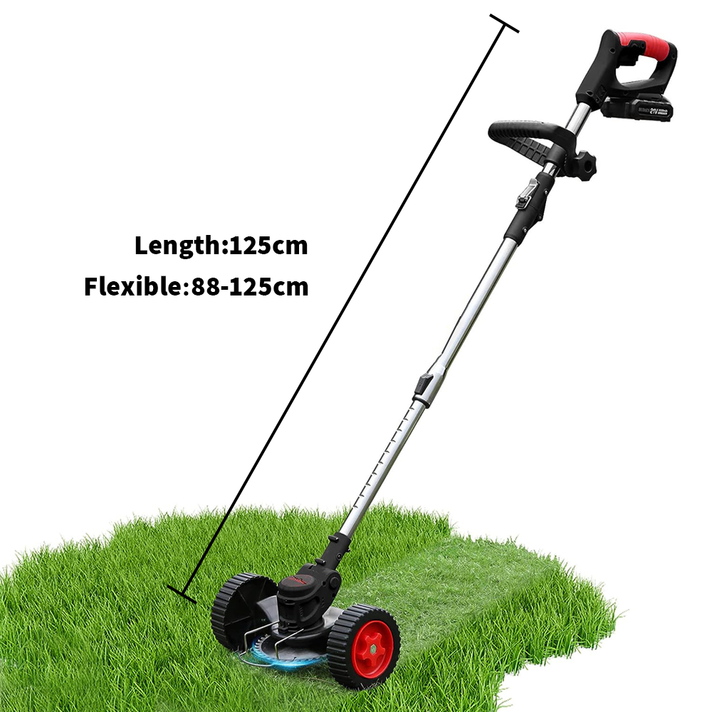 Lawn Grass Edge Cutter: Ultimate Battery Operated Turf Trimmer and Wiper Snipper with Wheels for Effortless Cutting