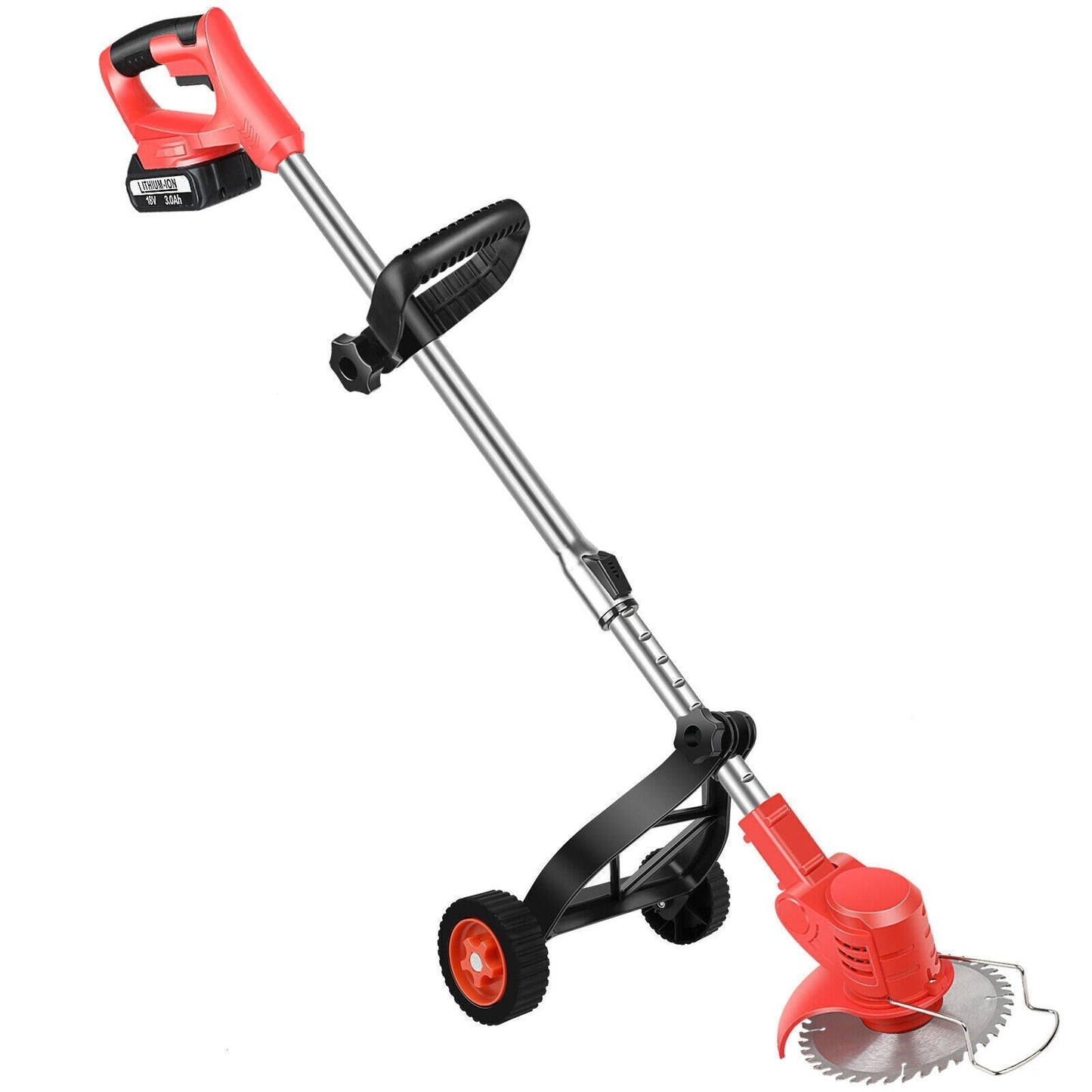 Lawn Grass Edge Cutter: Ultimate Battery Operated Turf Trimmer and Wiper Snipper with Wheels for Effortless Cutting