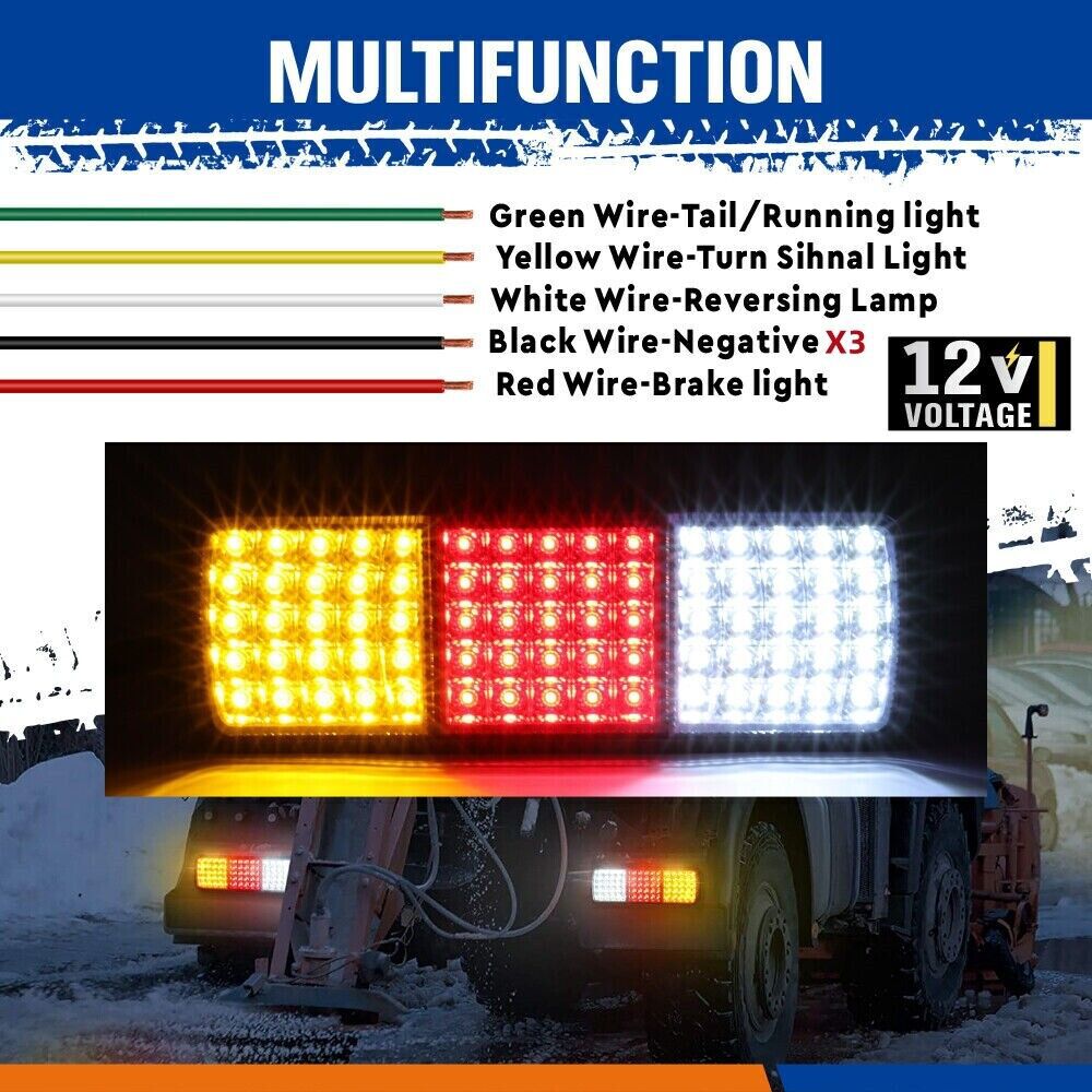 75 LED Tail Lights | Waterproof, Energy-Efficient & Universal for Utes, Trailers, Trucks, Caravans & Boats
