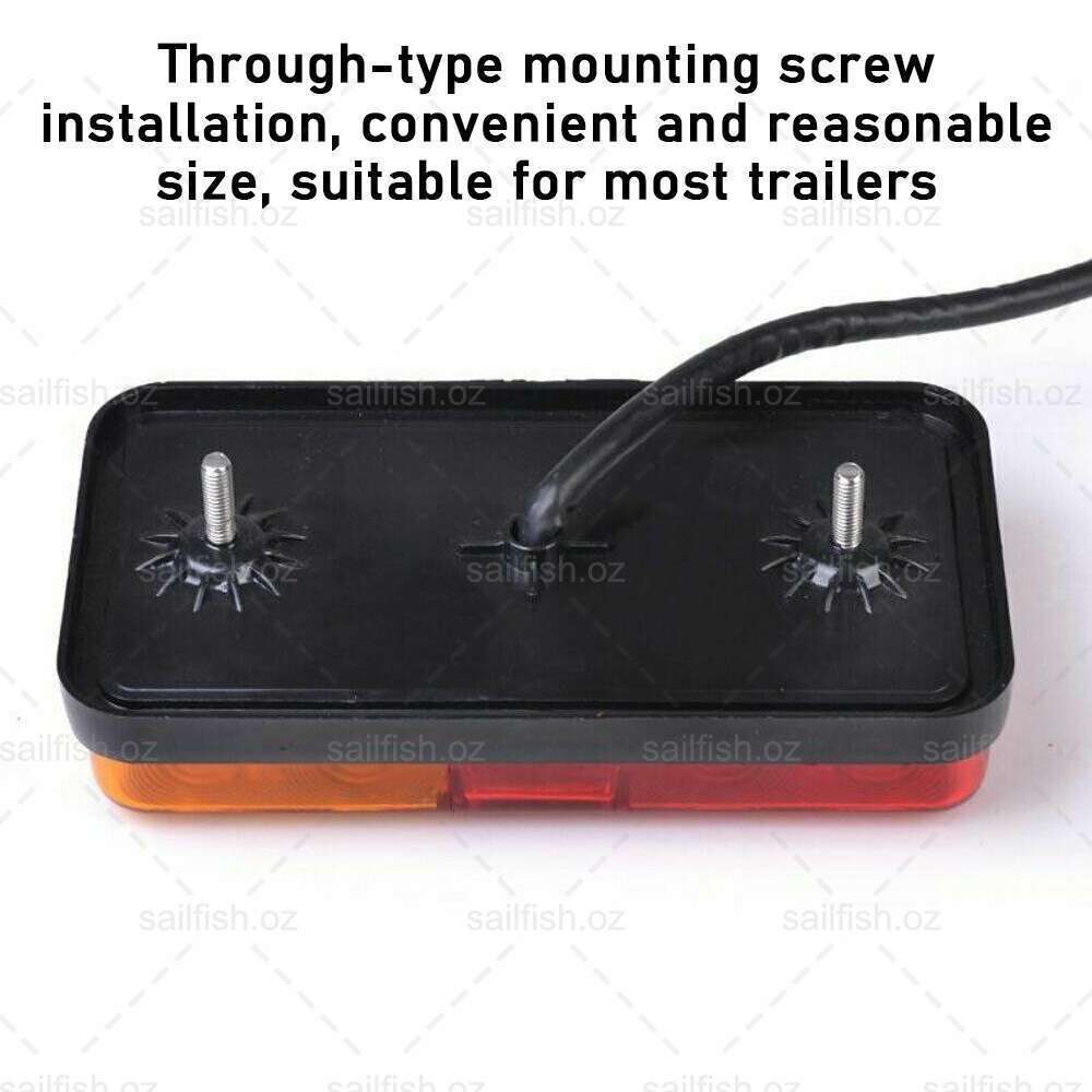 12V Waterproof LED Trailer Tail Lights | Shock-Resistant, UV-Proof & Ideal for Trucks, Caravans, and Boats