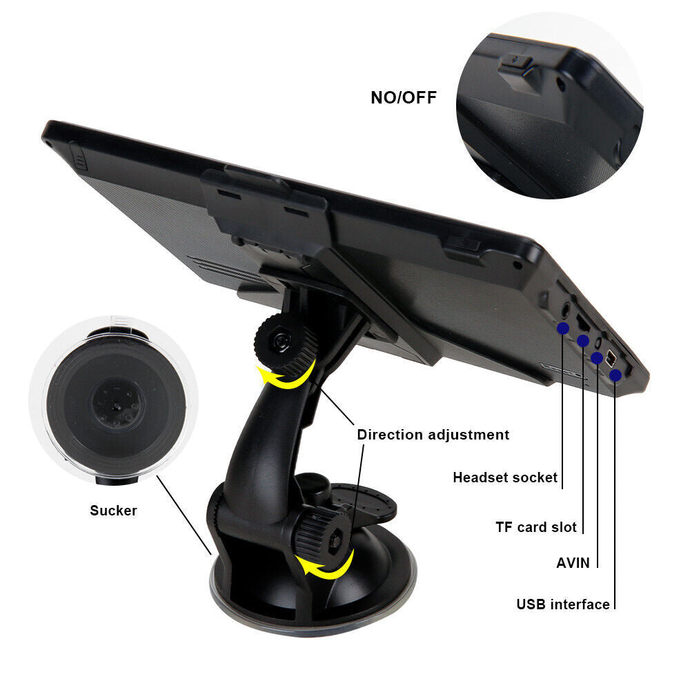 7'' Car GPS Navigation System | Multi-Functional Touch Screen with Lifetime Free Australia Maps for Cars, Trucks, and Bicycles