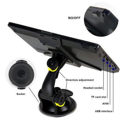 7'' Car GPS Navigation System | Multi-Functional Touch Screen with Lifetime Free Australia Maps for Cars, Trucks, and Bicycles