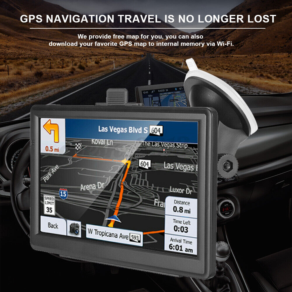 7'' Car GPS Navigation System | Multi-Functional Touch Screen with Lifetime Free Australia Maps for Cars, Trucks, and Bicycles