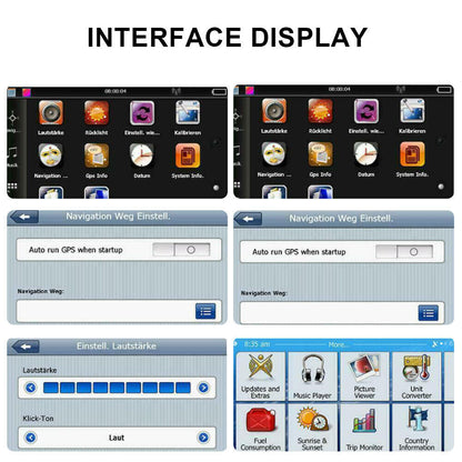 7'' Car GPS Navigation System | Multi-Functional Touch Screen with Lifetime Free Australia Maps for Cars, Trucks, and Bicycles