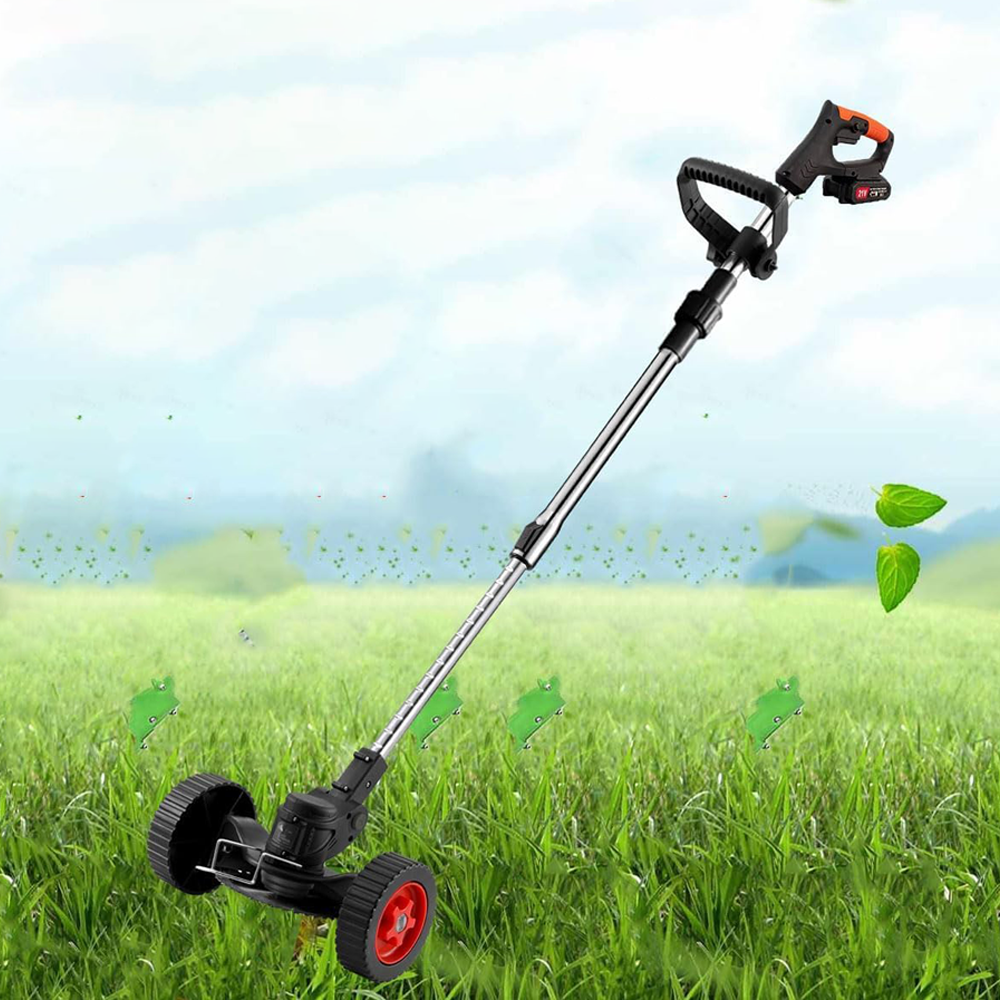 Lawn Grass Edge Cutter: Ultimate Battery Operated Turf Trimmer and Wiper Snipper with Wheels for Effortless Cutting