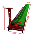 Golf Putting Mat | Non-Slip, Auto-Return Design for Training & Family Entertainment at Home