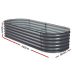Galvanised Steel Raised Garden Bed | Durable, Modular Design for Organized Planting in Your Outdoor Space