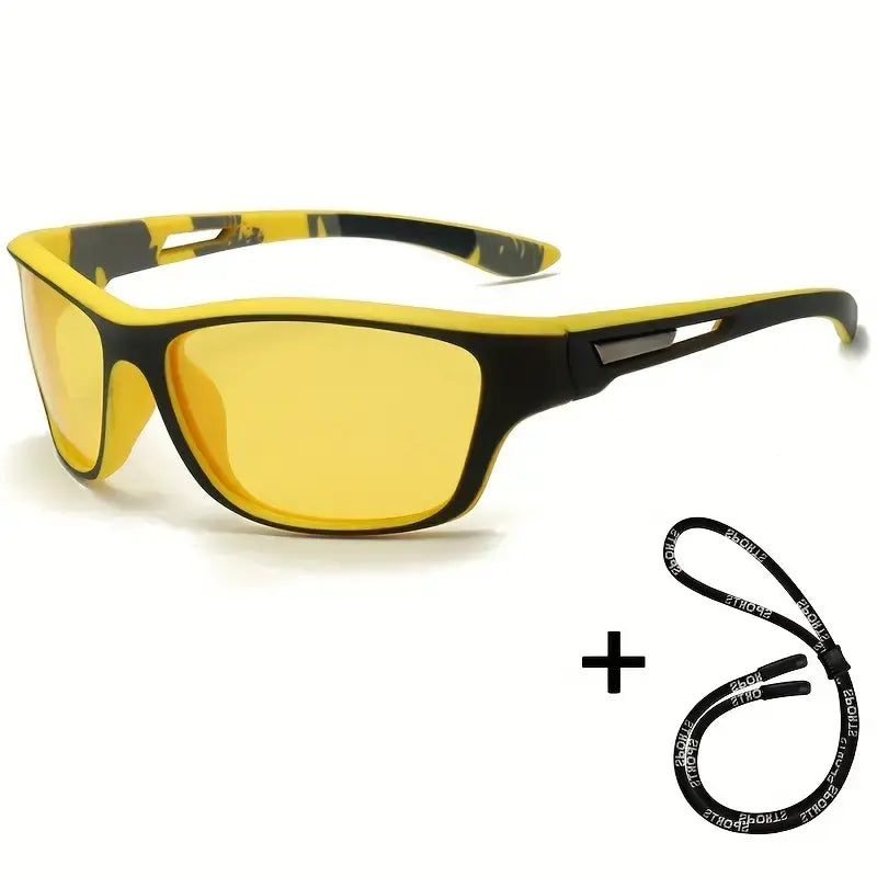 Men’s Polarized Sports Sunglasses | Anti-Glare, UV400 Protection for Fishing & Outdoor Activities