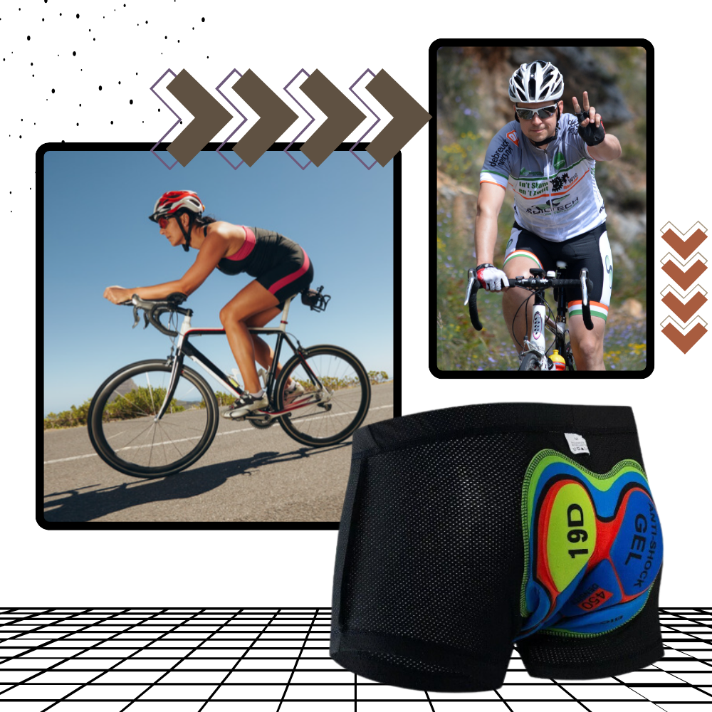 Men's Padded Bike Shorts – Seamless Cycling Underwear for Comfort & Performance