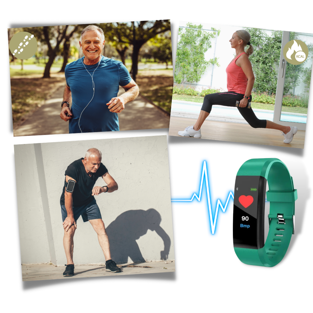 Smartwatch for Seniors | Heart Rate and Step Tracker | Wrist Watch for Elderly – Health Monitoring