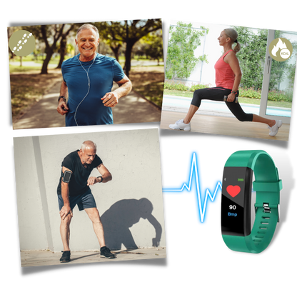 Smartwatch for Seniors | Heart Rate and Step Tracker | Wrist Watch for Elderly – Health Monitoring