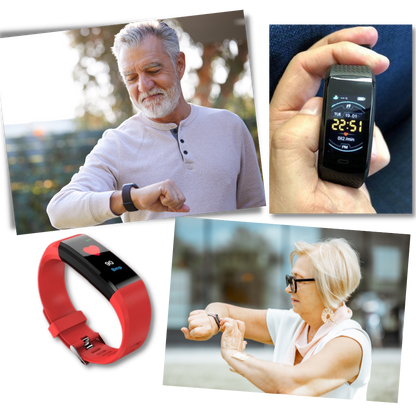 Smartwatch for Seniors | Heart Rate and Step Tracker | Wrist Watch for Elderly – Health Monitoring