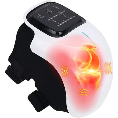 Knee Massager Machine | Pain Relief with Vibrations, Hot Compress & Laser Therapy for Arthritis Recovery
