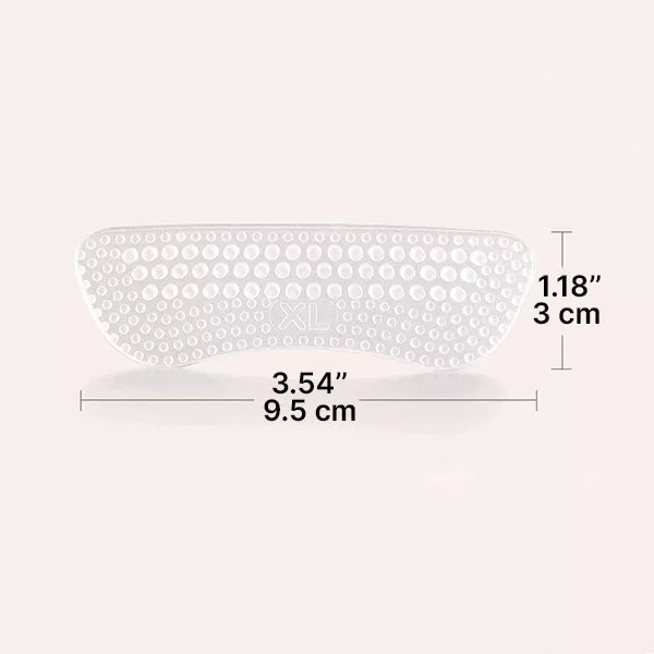 Silicone Heel Grips for Shoes - Anti-Slip Cushioned Inserts for Comfort and Blister Prevention