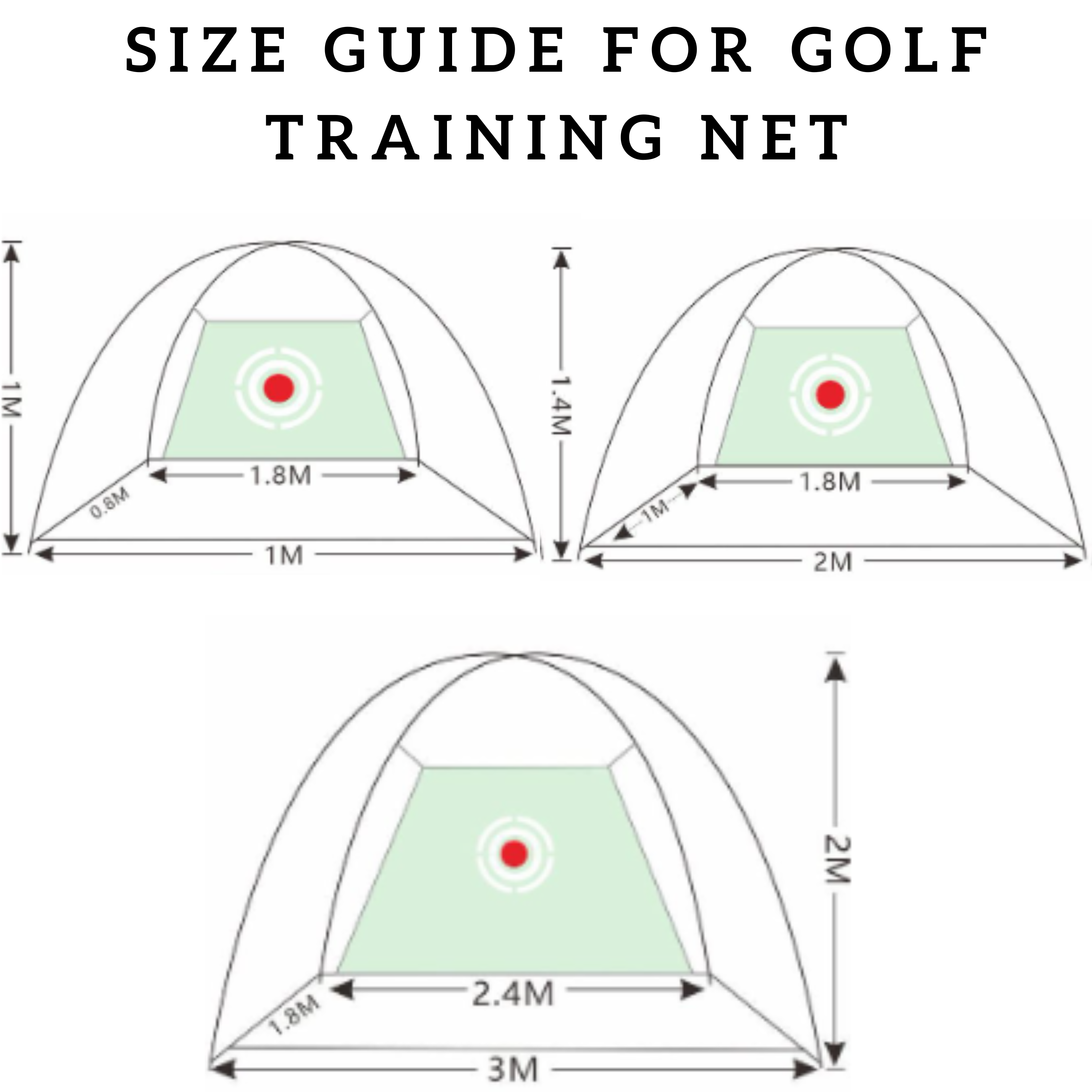 Golf Practice Net for Home or Backyard - Drive Your Game with Indoor and Outdoor Golf Training Nets - 3 Meter