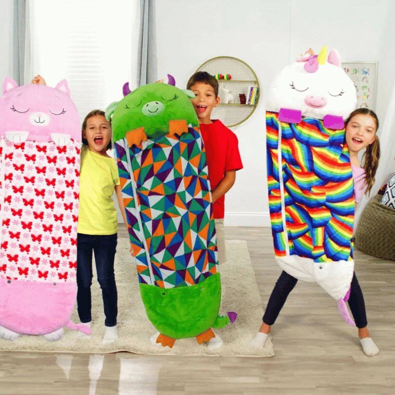 2-in-1 Plush Sleeping Bag | Soft, Cozy & Ideal for Kids Sleepovers and Movie Nights