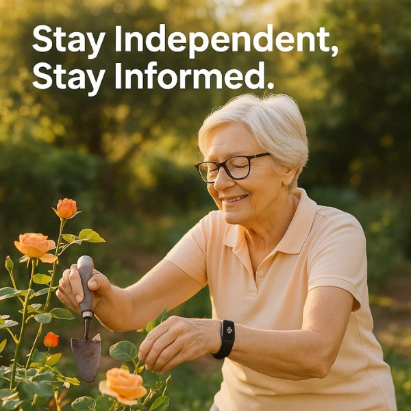 Smartwatch for Seniors | Heart Rate and Step Tracker | Wrist Watch for Elderly – Health Monitoring