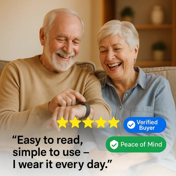 Smartwatch for Seniors | Heart Rate and Step Tracker | Wrist Watch for Elderly – Health Monitoring