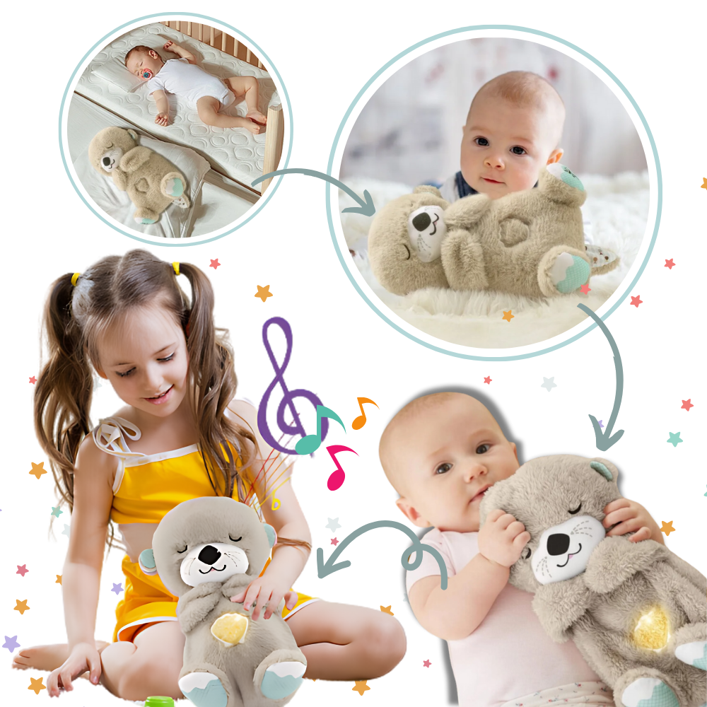 Baby Sleeping Otter Plush – Calming Snuggle Toy for Relaxation and Comfort