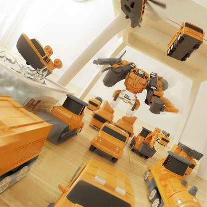 Magnetic Transform Engineering Car Toy | Safe ABS, Easy Assembly & Educational STEM Fun for Kids Aged 2 and Above