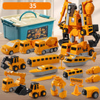 Magnetic Transform Engineering Car Toy | Safe ABS, Easy Assembly & Educational STEM Fun for Kids Aged 2 and Above