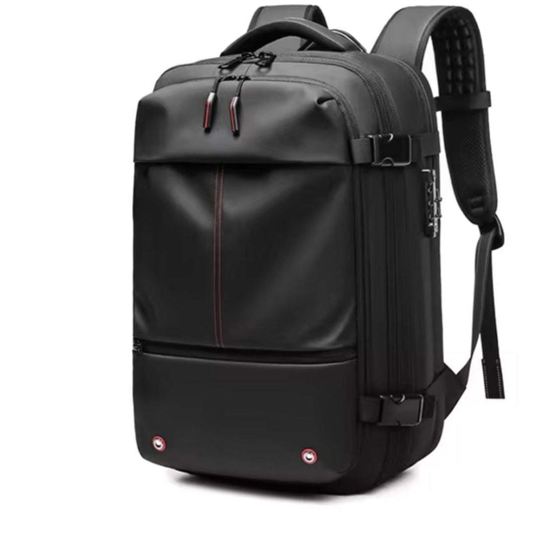 Expandable Travel Backpack with Vacuum Compression | Anti-Theft, Dry/Wet Separation & Ideal for Business Trips and Vacations